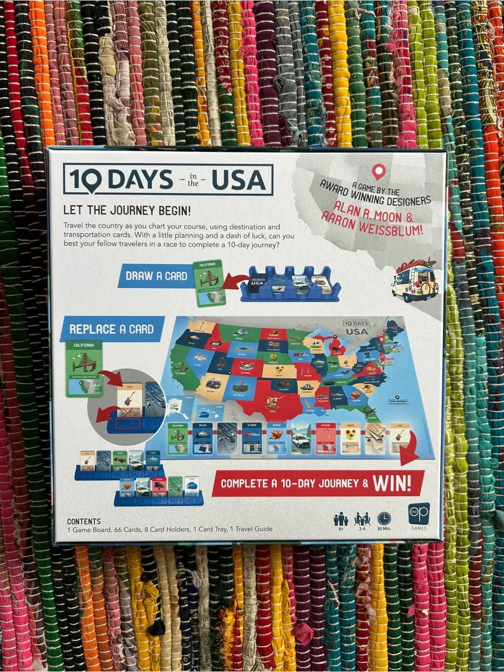 10 Days In The USA Kids Travel Adventure Board Game